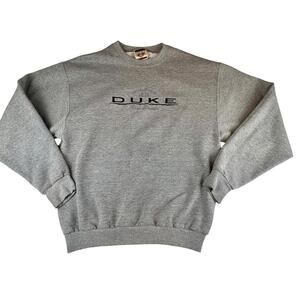 Vintage 90s Red Oak Duke Blue Devils Established 1838 Embroidery Sweatshirt Sz M